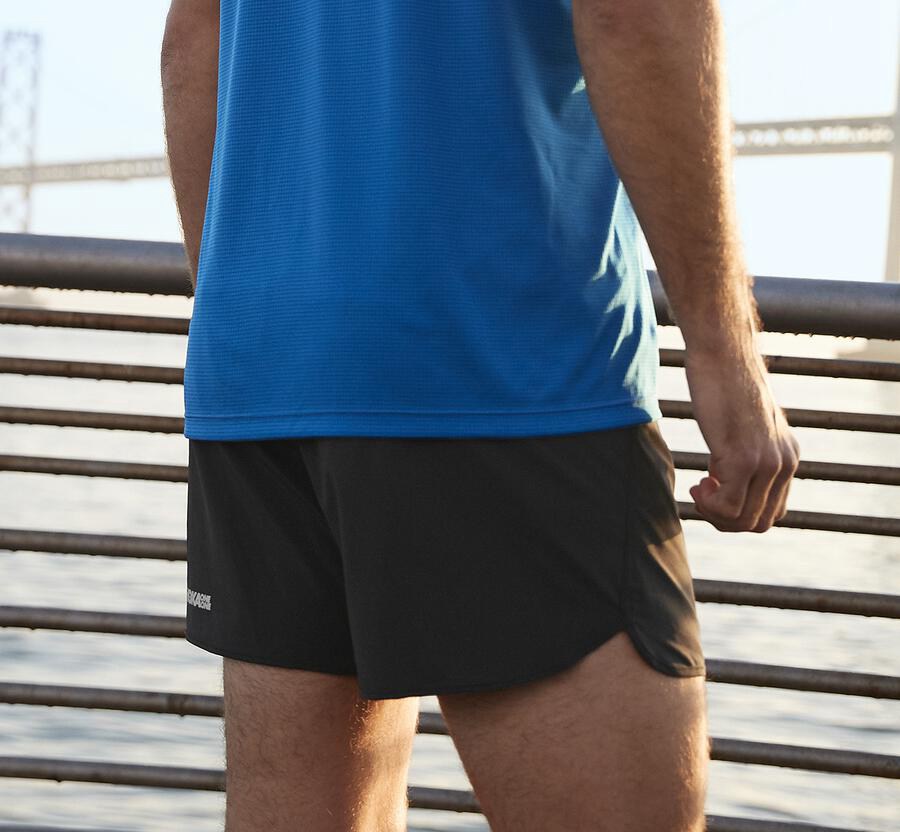 Hoka One One Shorts Mens Black - Performance - 49713TUIV